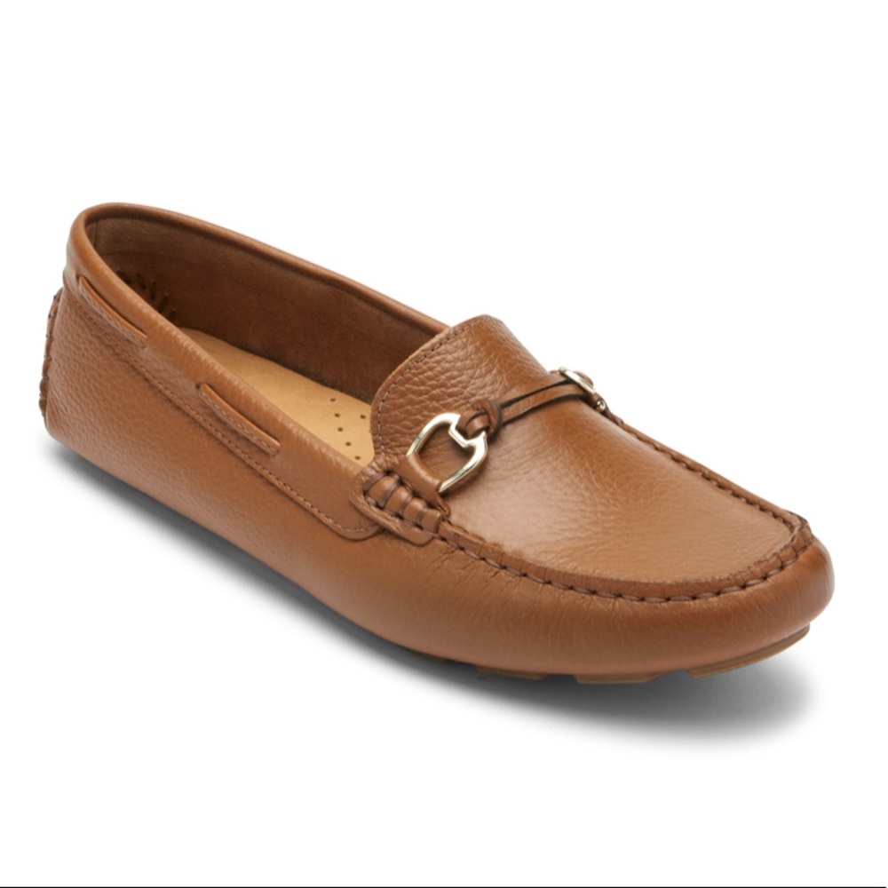 NWT ROCKPORT Women’s Tan Beige Bayview Loafers Size 10